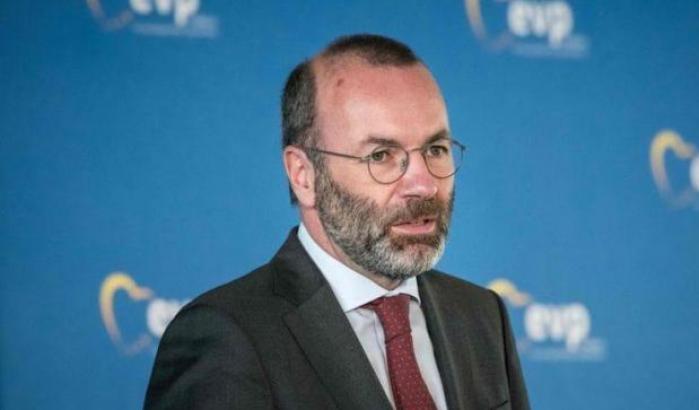 Il presidente del gruppo del Ppe nel Parlamento Europeo Manfred Weber