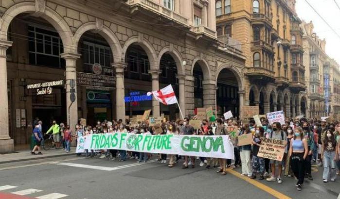 Manifestazione Fridays for Future a Genova