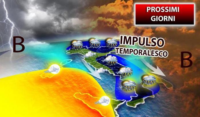 L'estate chiude definitivamente i battenti: crollo delle temperature e rovesci. Ecco dove