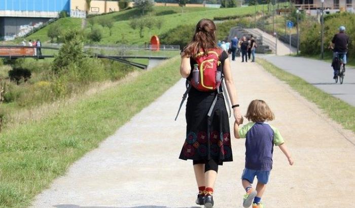 Scuola, mamma e figlio