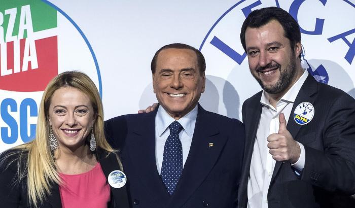 Berlusconi, Salvini e Meloni