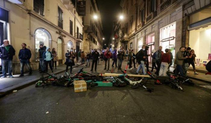 Guerriglia a Roma guidata dal partito di estrema destra, Forza Nuova