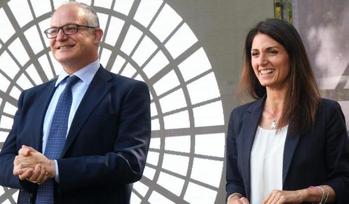 Gualtieri e Virginia Raggi