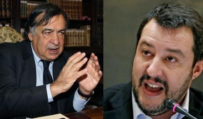 Salvini e Leoluca Orlando
