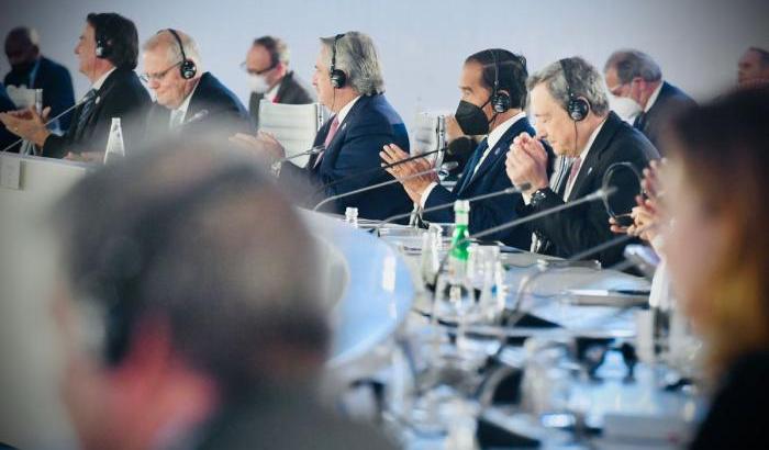 G20 il giorno dopo: il piatto degli impegni piange, nonostante super chef Draghi.