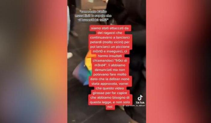 Aggressione omofoba ad un gruppo di giovanissimi Lgbt: "Mussolini vi brucerebbe tutti"