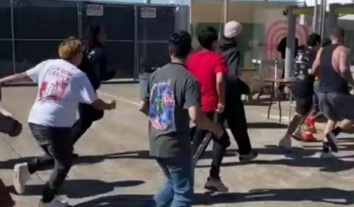 Gente in fuga all' "Astroworld Festival", Houston