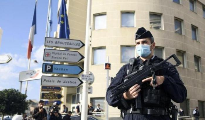Luogo dell'attacco al poliziotto, Cannes