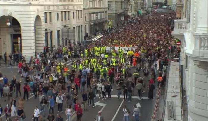 Corteo No pass a Trieste