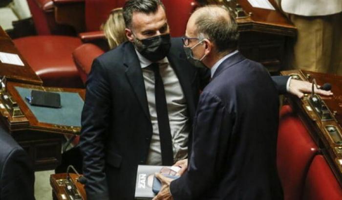 Enrico Letta e Alessandro Zan