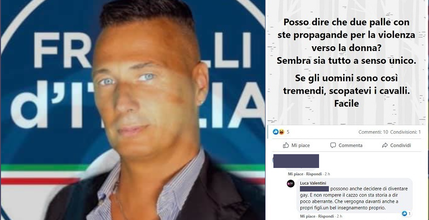 Il sessismo del consigliere di Fdi: "Se gli uomini sono tremendi sc***tevi i cavalli"