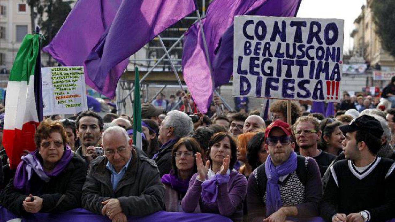 Il popolo viola pronto a scendere in piazza contro Berlusconi: "Tantissime adesioni"