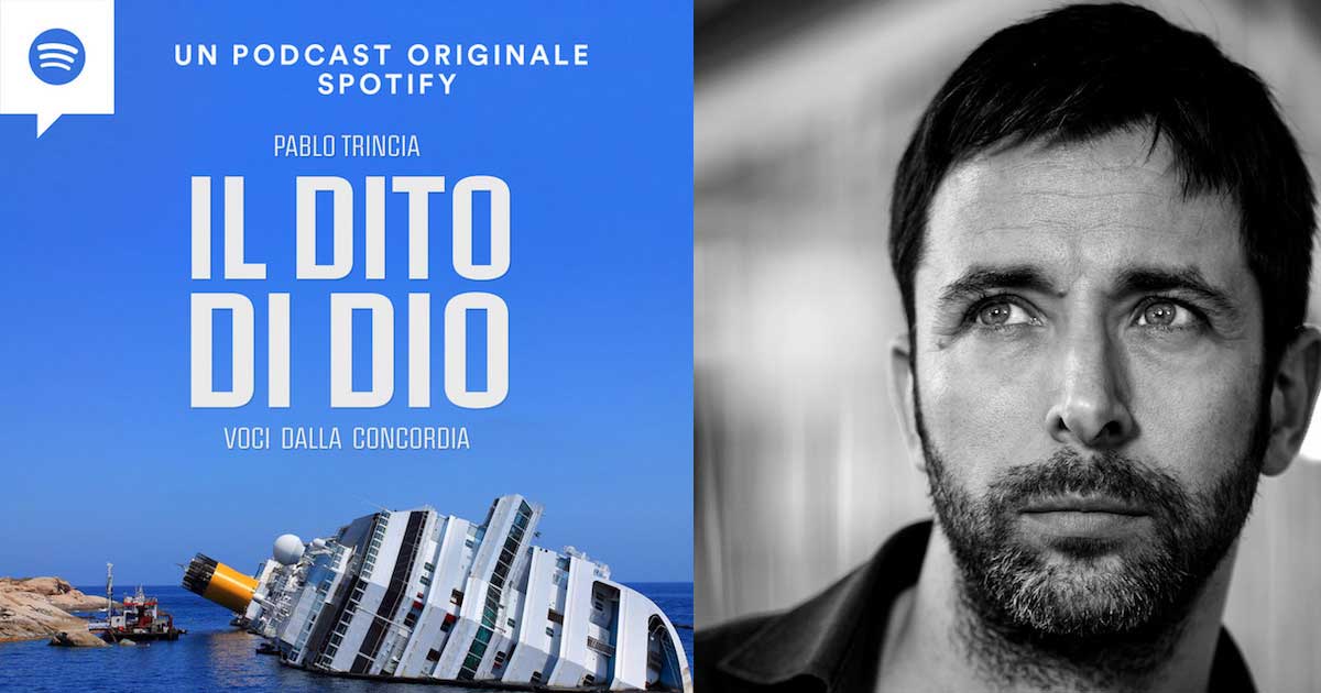 "Il dito di Dio": il racconto di Pablo Trincia sul naufragio della Costa Concordia