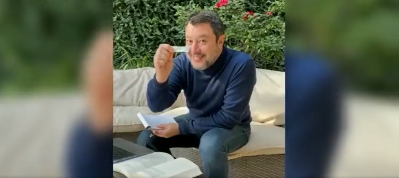 Salvini torna negativo al Covid e fa un video di propaganda