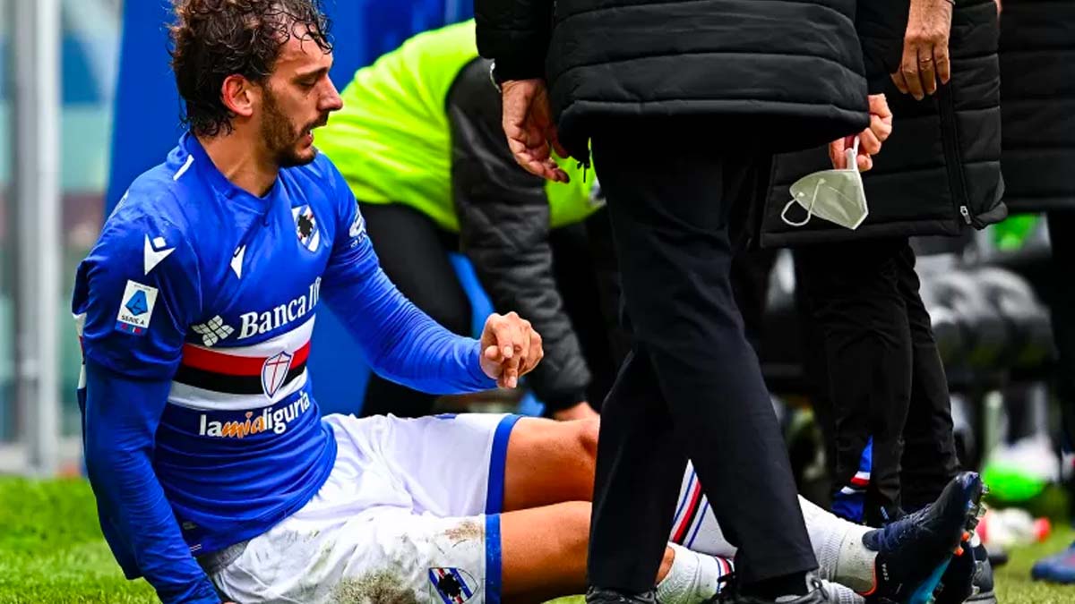 Sampdoria, stagione finita per Gabbiadini: rottura del legamento crociato.