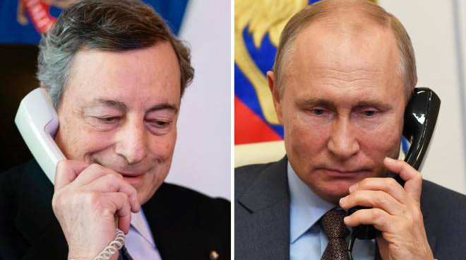 download Putin dice 'stai sereno' a Draghi: "Manterremo stabili le forniture di gas all'Italia"