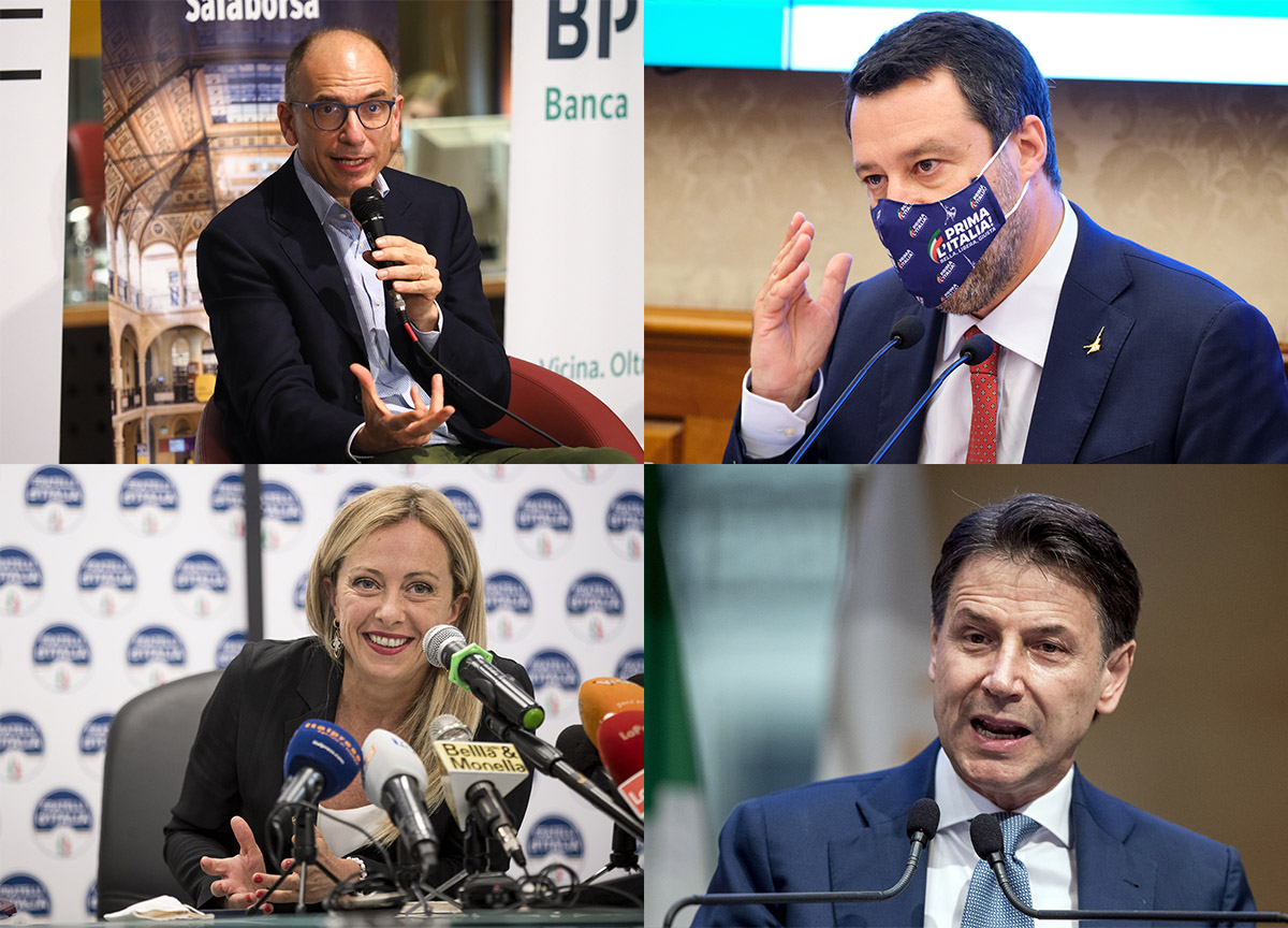 salvini–letta–conte–meloni Guerra tra Russia e Ucraina: da Letta a Meloni ecco le reazioni dei leader italiani