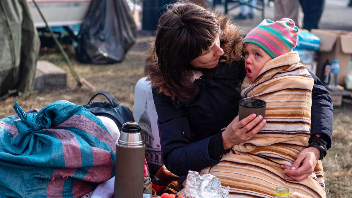 bambini-profughi-ucraina Ucraina, 121 bambini morti e 167 feriti durante la guerra