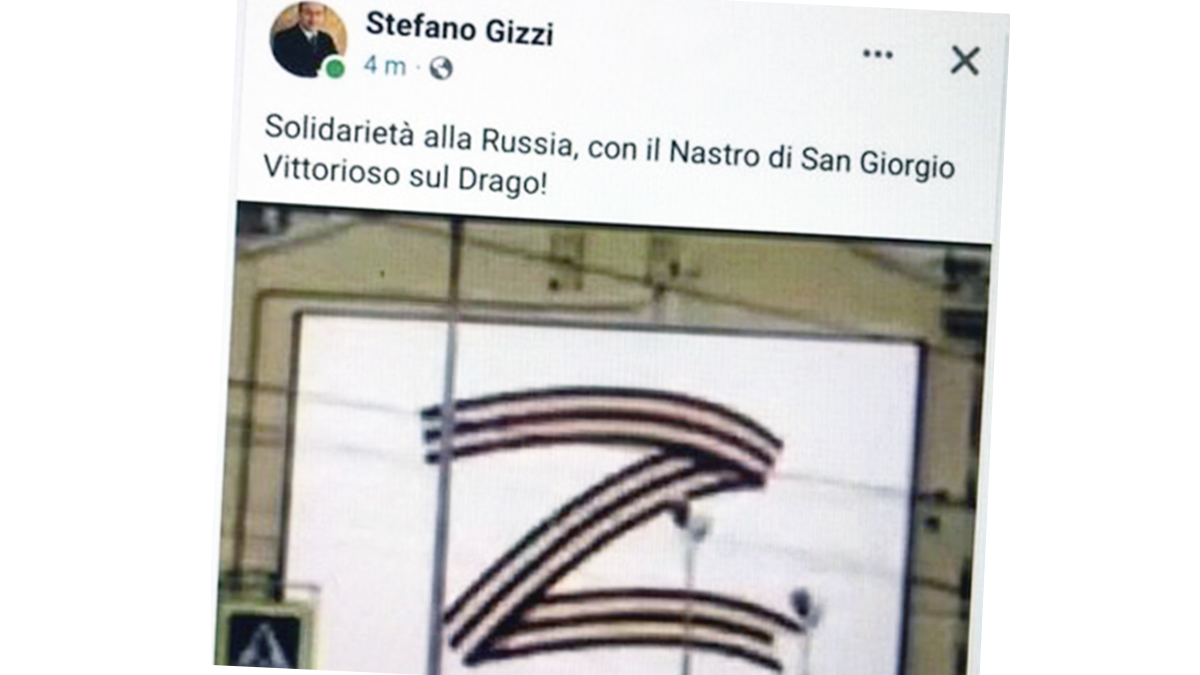 Leghista, filo no-vax e fan di Putin: l'assessore pubblica una Z in solidarietà alla Russia Leghista, filo no-vax e fan di Putin: l'assessore pubblica una Z in solidarietà alla Russia