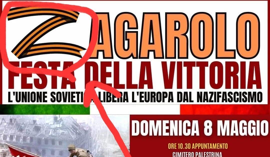 I Comunisti di Zagarolo dalla parte del fascista Putin: 'festeggiano' la vittoria sovietica con la 'Z'