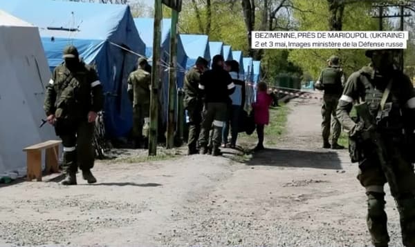 bezimenne I video che mostrano come i russi tengono i prigionieri ucraini in un campo a Bezimenne