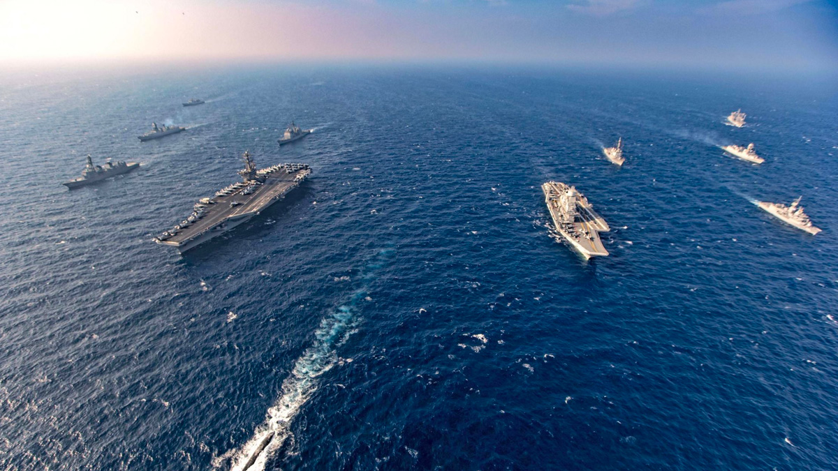 navi-militari-esercitazione Giappone e Usa, esercitazioni militari congiunte in risposta a Kim e alla Cina