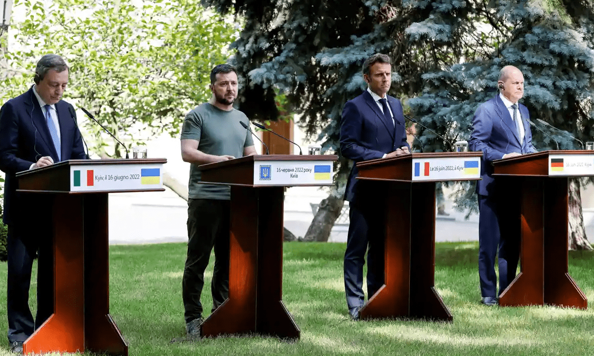 Mario Draghi: "Vogliamo la pace ma l'Ucraina deve difendersi"