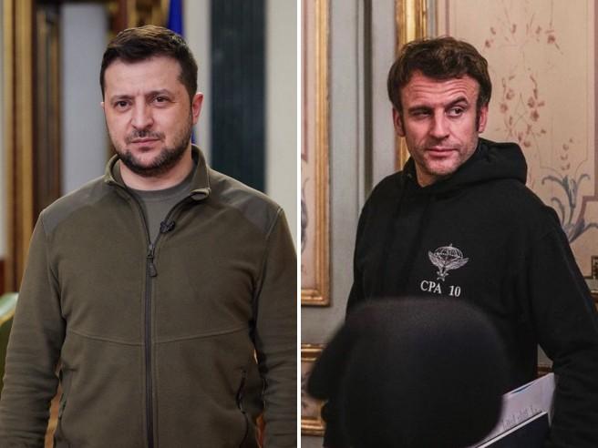 combo1_ori_crop_MASTER__0x0 Ucraina, Macron sente Zelensky e gli promette: "Anche armi pesanti"