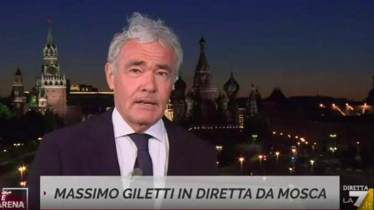 Massimo Giletti a Mosca: il malore, l'intervista a Zhakarova e la lite con Sallusti