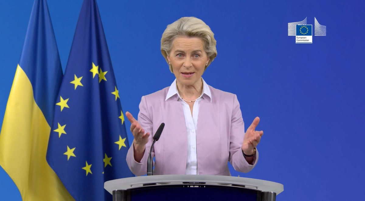 Ursula von der Leyen: "Difendere la pace oggi significa stare con il popolo ucraino"