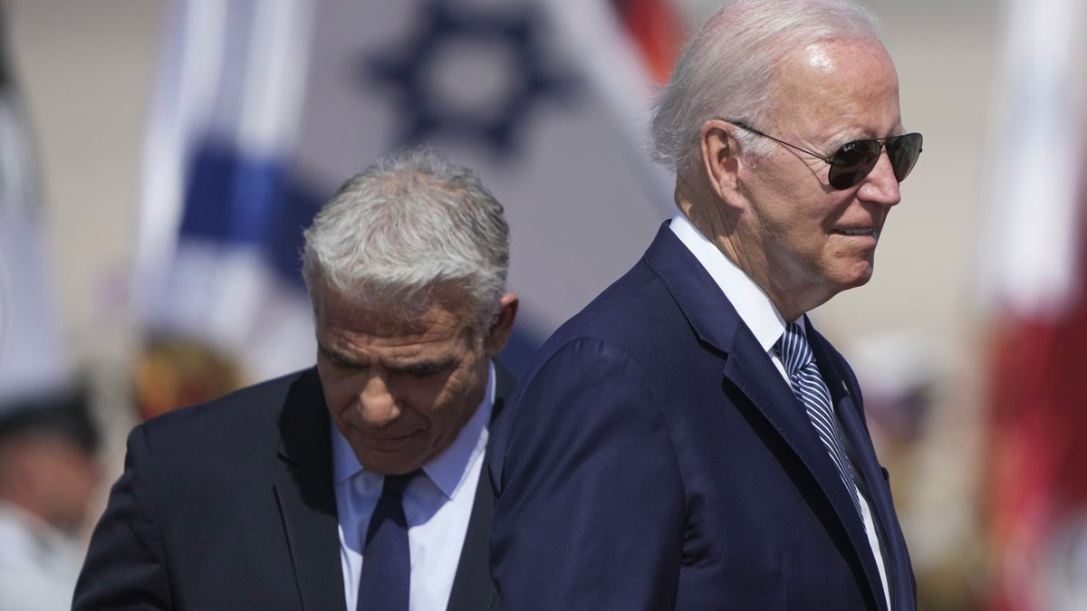 lapid-biden Nucleare, Biden avverte l'Iran: "Non accetteremo che Teheran abbia l'atomica, siamo pronti a tutto"