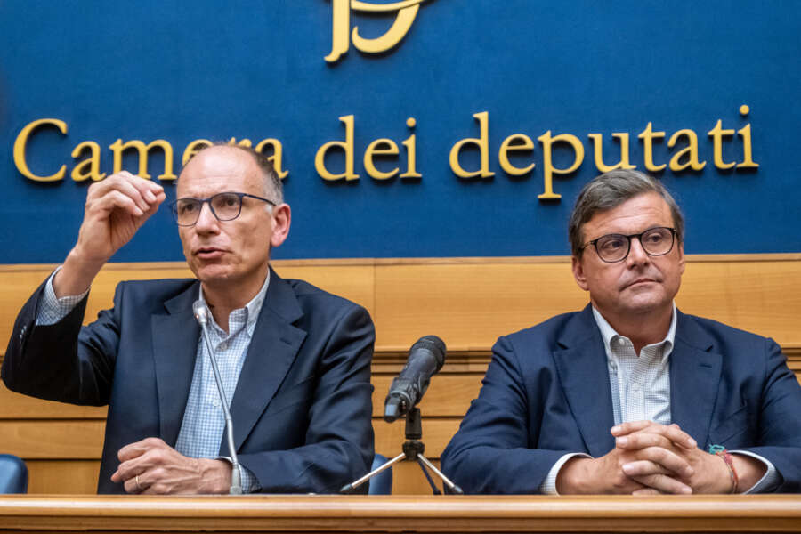 Letta e Calenda mai così lontani: "Aiuti la Destra" e lui risponde: "Sei un disco rotto"