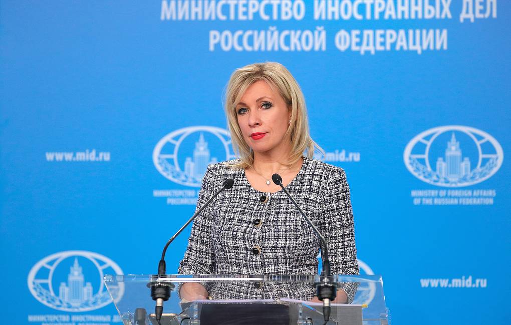 Russian Foreign Ministry Spokeswoman Maria Zakharova gives press briefing Mosca avverte Londra: "Le vostre azioni in territorio ucraino possono portare a scenari imprevedibili"