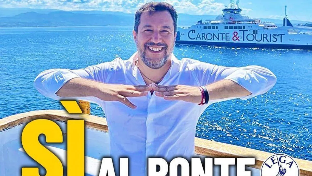 Ponte sullo Stretto, Salvini ribalta la realtà: "Non costruirlo sarebbe un danno economico e ambientale"