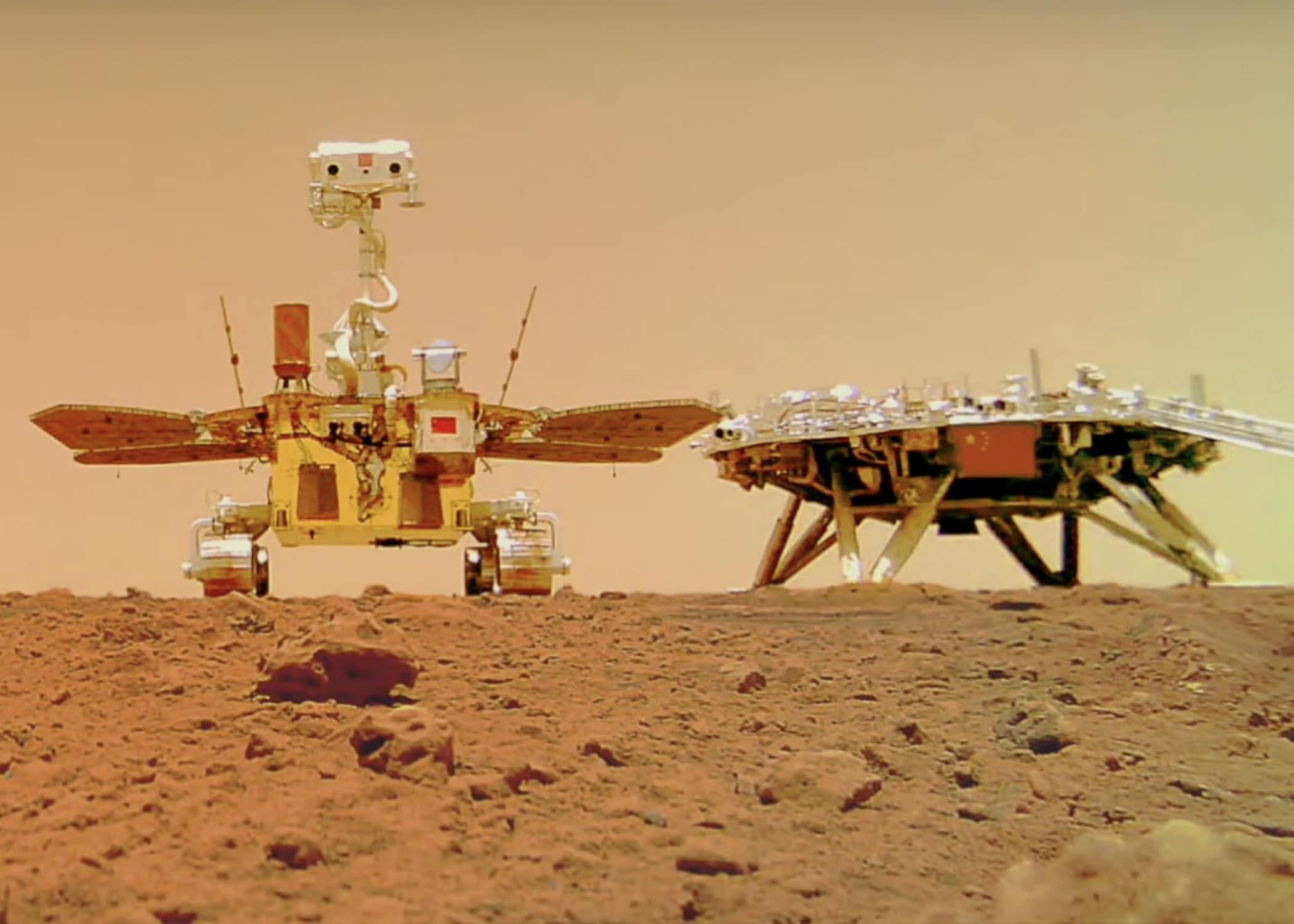 Rover Zhurong rivela campi magnetici deboli nel bacino di Utopia su Marte