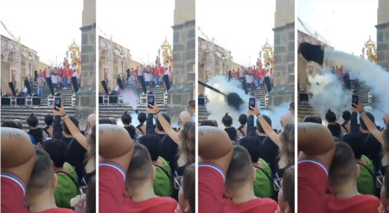 Un cannone spara-coriandoli esplode durante la festa del patrono: un morto e un ferito