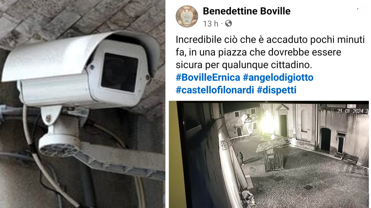 Lanciano un razzo contro una senzatetto, ripresi dalle telecamere di sicurezza: la denuncia delle suore benedettine