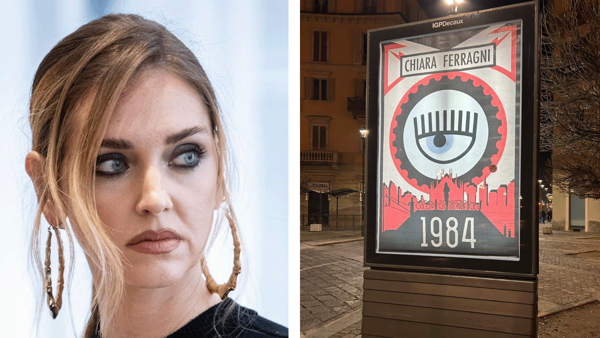 L'opera orwelliana su Chiara Ferragni: ecco l'ultima trovata dello street artist Andrea Villa