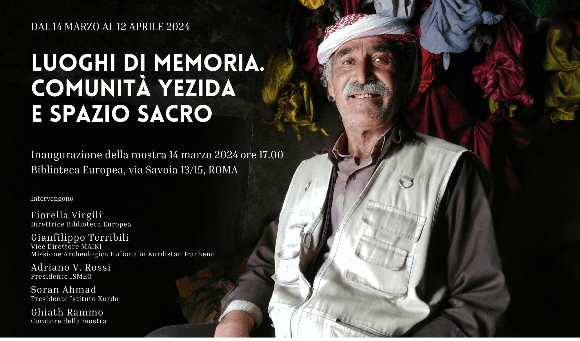 Al via la mostra “Luoghi di memoria. Comunità yezida e spazio sacro”