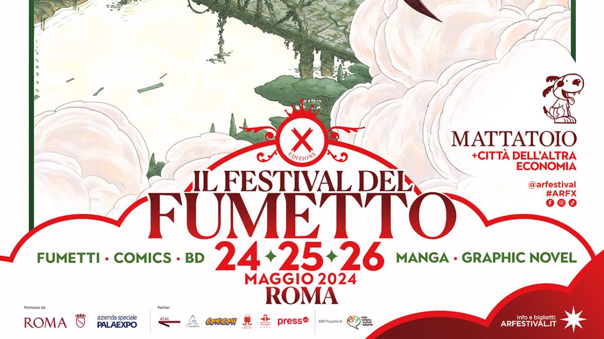 Il festival del fumetto ARF! compie 10 anni: ecco gli eventi e le mostre in programma a Roma