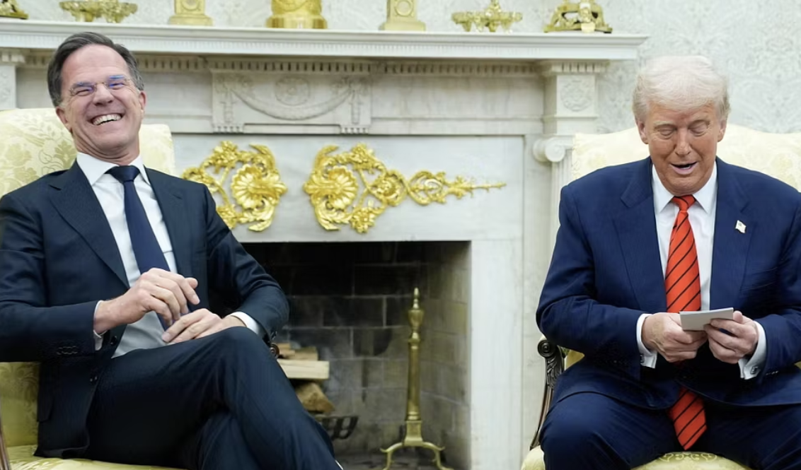 Trump il megalomane rende pubblica la sviolinata servile del capo della Nato Rutte