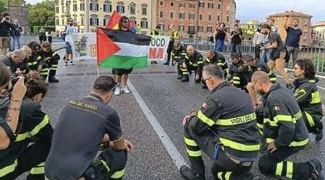 Il governo Meloni contro i vigili del fuoco di Pisa: la solidarietà a Gaza diventa “reato”
