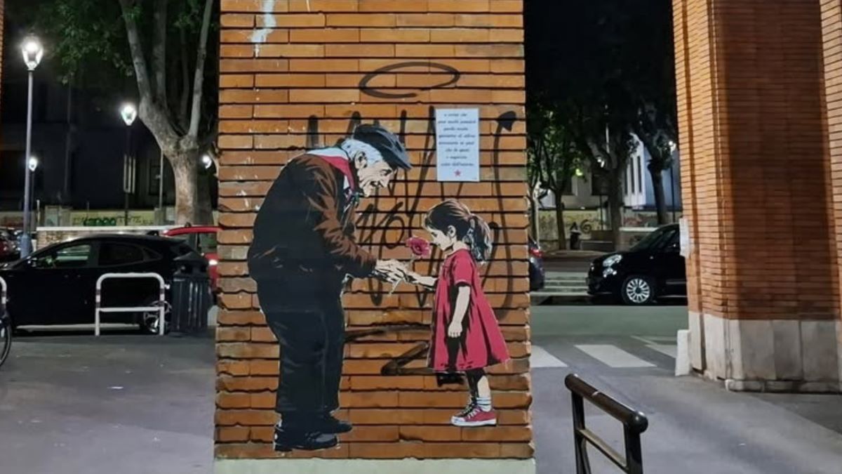 Laika: il nuovo murale dedicato al 25 aprile ci dice che "Senza memoria non c'è futuro"