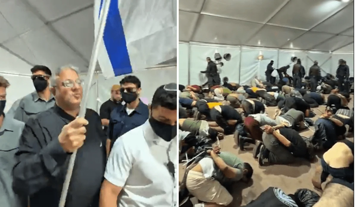 Attivisti bendati e umiliati ad Ashdod, la vergogna di Israele esibita come propaganda da Ben Gvir Attivisti bendati e umiliati ad Ashdod, la vergogna di Israele esibita come propaganda da Ben Gvir