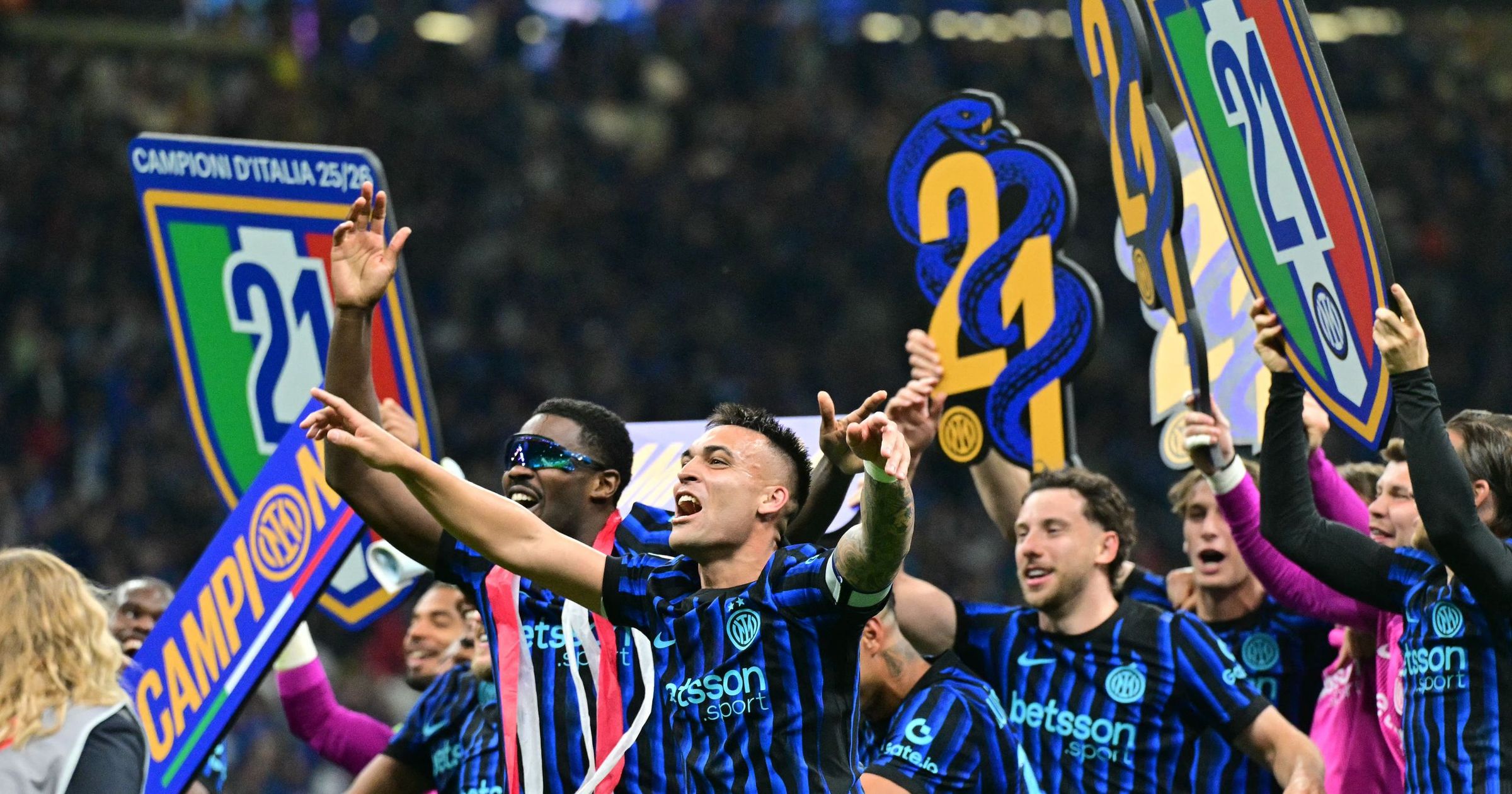 L’Inter è sul tetto d’Italia con il suo ventunesimo scudetto