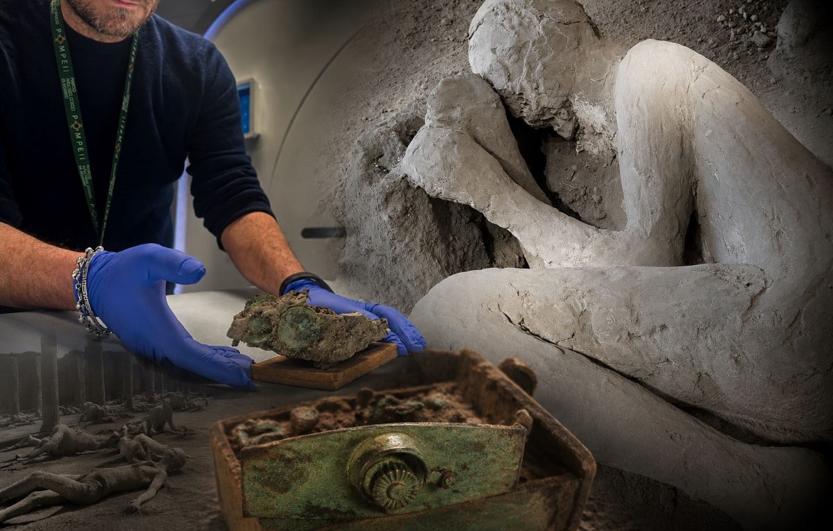 astuccio medico Pompei Pompei: un medico tra i fuggitivi?