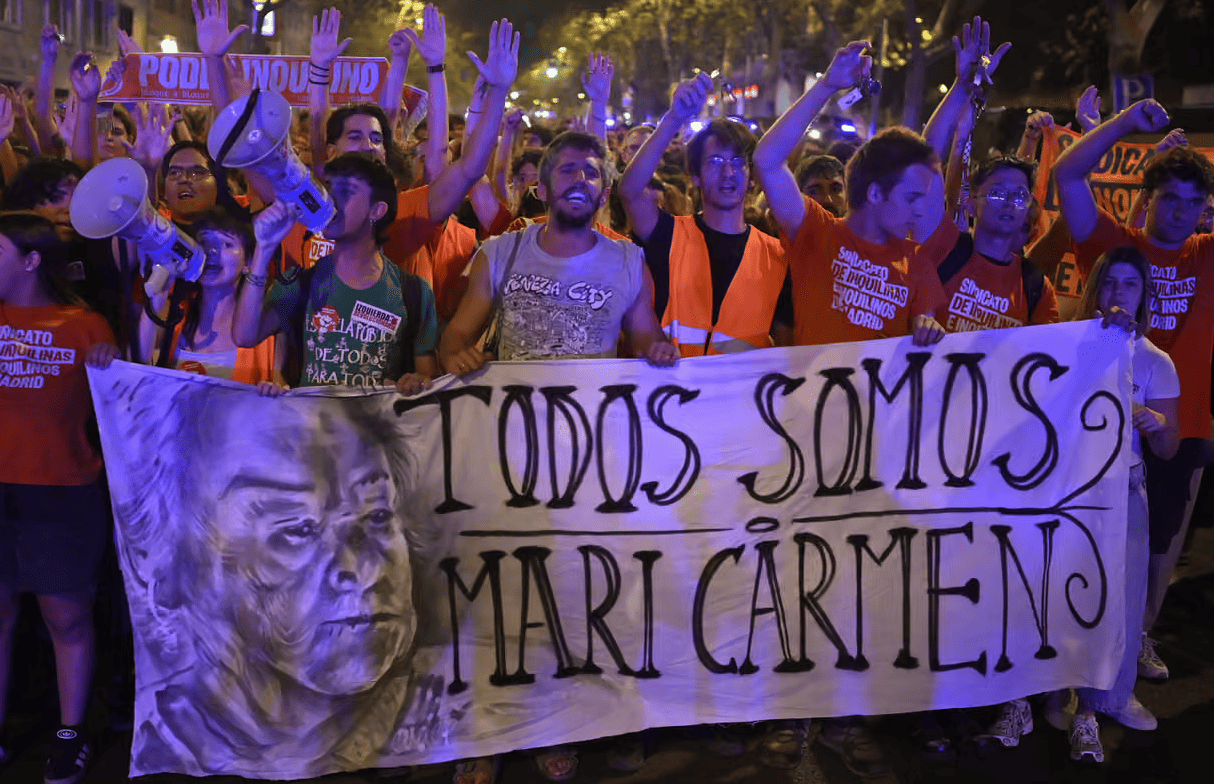 Screenshot 2026-09-27 alle 11.54.33 Spagna, lo sfratto di Maricarmen infiamma la protesta: migliaia in piazza contro le speculazioni dei fondi immobiliari