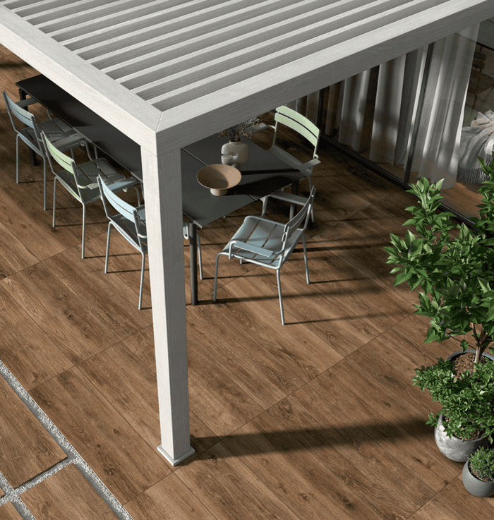 Panaria Ceramica collezione Kairos gres effetto legno per esterni
